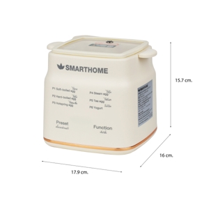 SMARTHOME Egg Boiler 0.8 L. Model SM-EB300 Color Cream_9