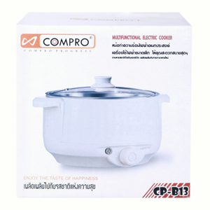คอมโปร กระทะไฟฟ้าก้นตื้น ขนาด 1.8 ล. รุ่น CP-B13_7