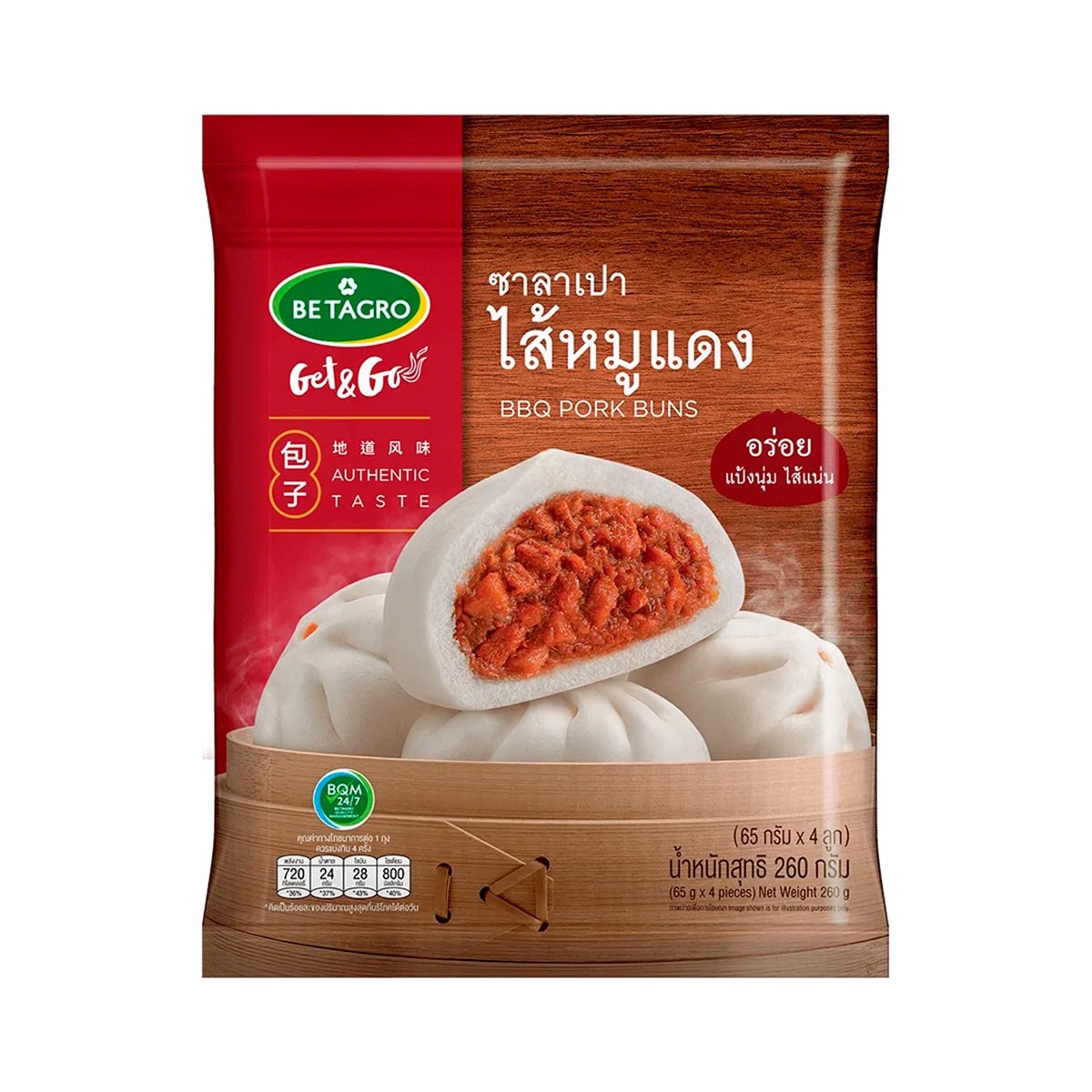 BETAGRO BBQ Pork Buns 260 g.
