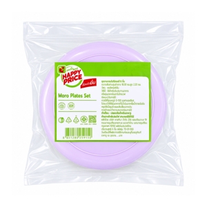 BIG C HAPPY PRICE Round Plate Set 6 pcs. Assorted Color