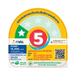 ทีซีแอล แอร์ติดผนัง Inverter รุ่น TAC-SA19CSV/ZB ขนาด 18,100BTU สีขาว_3