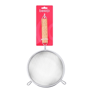 BESICO Sieve Wooden Handle Size 15 CM