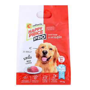 บิ๊กซี แฮปปี้ ไพรซ์ โปร อาหารสุนัขชนิดเม็ด รสเนื้อ 1.5 กก.