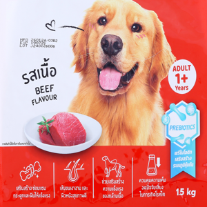 บิ๊กซี แฮปปี้ ไพรซ์ โปร อาหารสุนัขชนิดเม็ด รสเนื้อ 1.5 กก._1