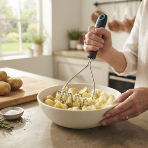 BAKER'S SECRET SS Potato Masher 29 cm. Color Black_6