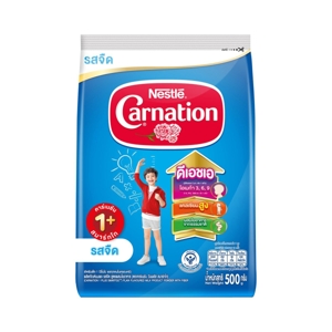 CARNATION 1+ SmartGo Plain Flavored Milk Product Powder with Fiber Stage 3 - 500 g._1