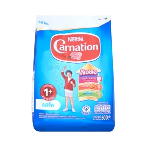CARNATION 1+ SmartGo Plain Flavored Milk Product Powder with Fiber Stage 3 - 500 g._2