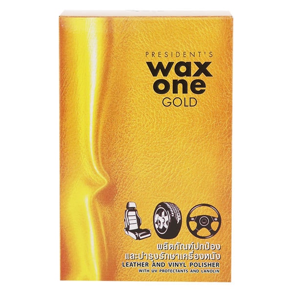 WAX ONE Gold Leather & Vinyl Polish 135 cc.