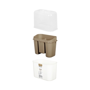 KEYWAY Cutlery Box with Lid KLC-103 Beige_4