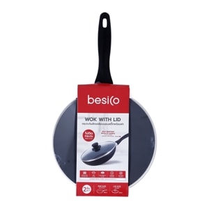 BESICO Wok with Lid No. P130AK-0324L Pack 2 pcs._1