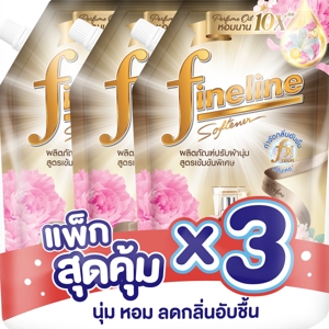 FINELINE Fabric Softener Deluxe Perfume Black 440 ml. x 3 Units_1