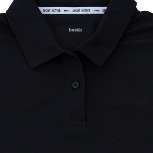 เบสิโค เสื้อโปโล สำหรับผู้หญิง รุ่น FSWN25Q4LA003 สีดำ_2