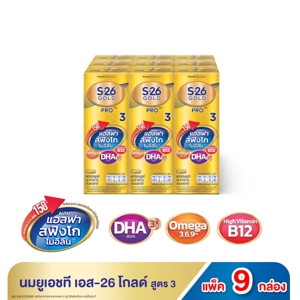 เอส-26 โกลด์ โปร นมยูเอชที สูตร 3 รสจืด 180 มล. x 9 ชิ้น_3