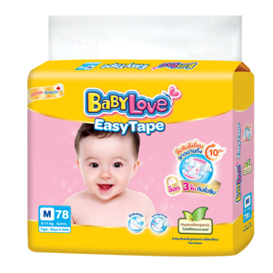BABYLOVE Easy Tape Diapers Size M Mega Pack 78 pcs_1