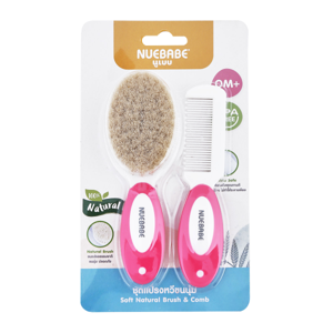 NUEBABE Soft Natural Brush & Comb Assorted Colors_2