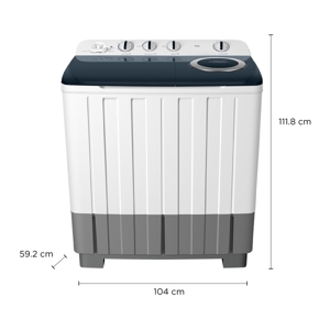 TCL Twin Tub Washing Machine Model WT201FTTW 20 kg. Color White-Gray_8