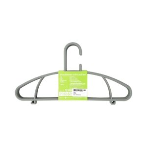 BIG C HAPPY PRICE Plastic Clothes Hangers Model 4180 Color Light Grey Pack 6_1