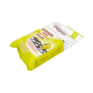 BESICO Wet Kitchen Wipes Lemon Scent Size 20x30 cm. 35 pcs._2