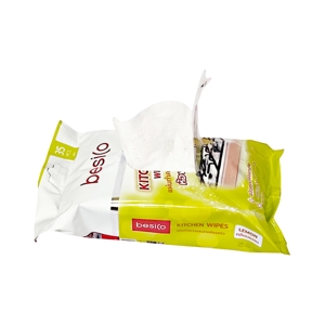 BESICO Wet Kitchen Wipes Lemon Scent Size 20x30 cm. 35 pcs._3