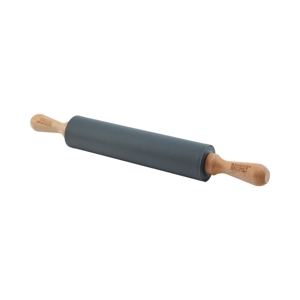 BAKER'S SECRET 17" Silicone Rolling Pin Beech Wood BS40544_1