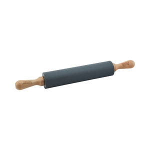 BAKER'S SECRET 17" Silicone Rolling Pin Beech Wood BS40544_2