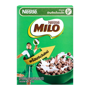 NESTLE Milo Chocolate and Malt Flavored Whole Grain Wheat Ball Breakfast Cereal 150 g._1