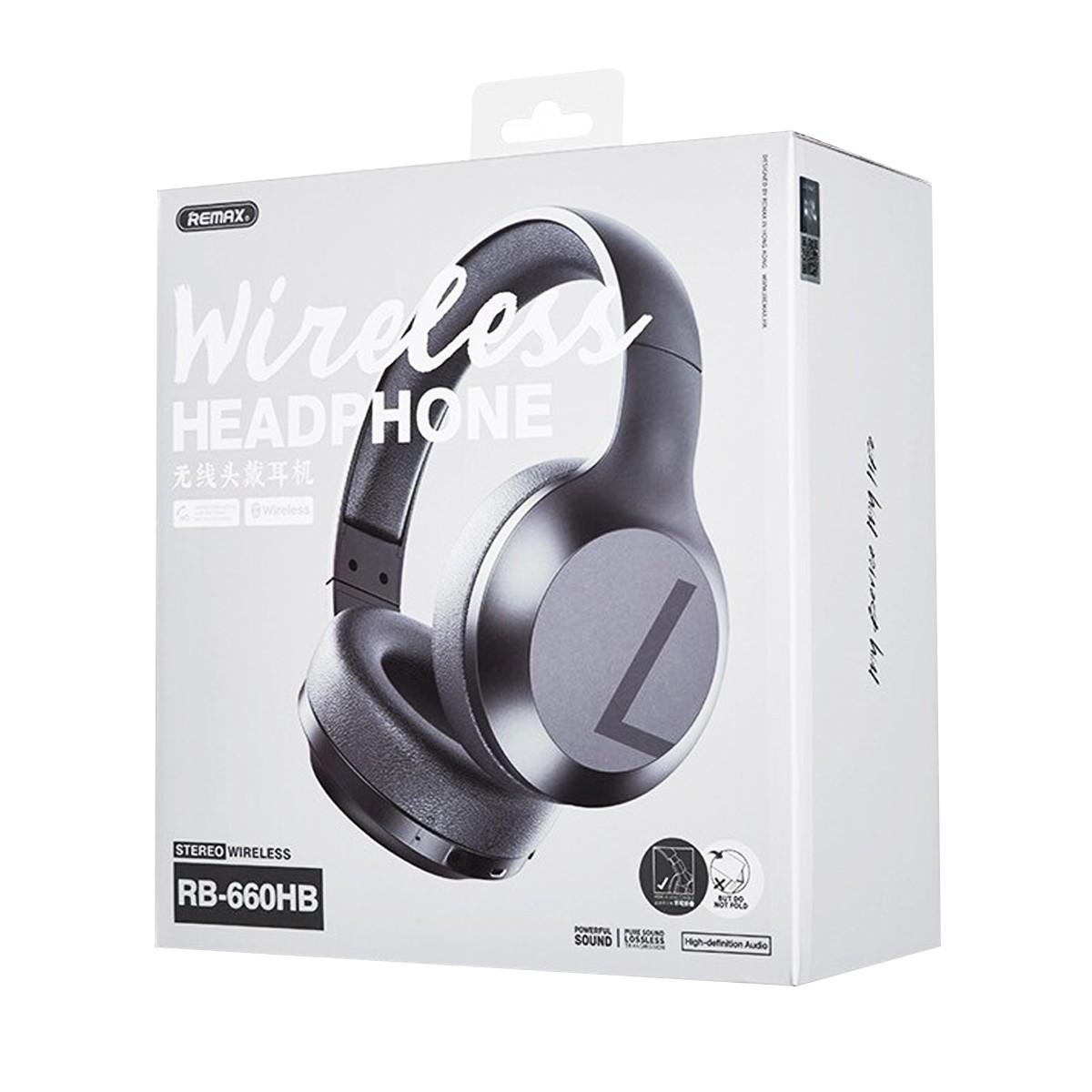 รีแมค หูฟังบลูทูธ Headphones รุ่น RB-660HB สีดำ