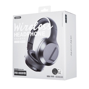 รีแมค หูฟังบลูทูธ Headphones รุ่น RB-660HB สีดำ