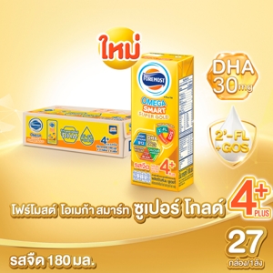 FOREMOST UHT Milk Product Omega Smart Super Gold 4 Plus Plain 180 ml. x 27 units_3