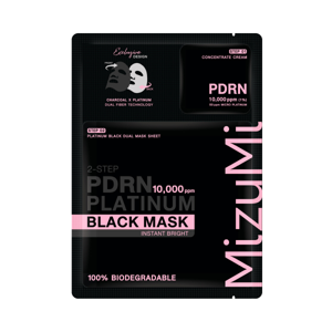 MIZUMI PDRN Platinum Black Mask Instant Bright 30 ml. + 1 g.