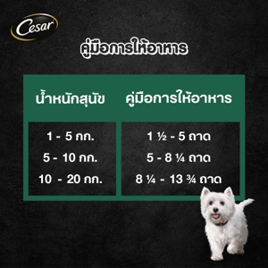 ซีซาร์ อาหารสุนัขชนิดเปียก รสเนื้อวัวและผัก 100 ก._8