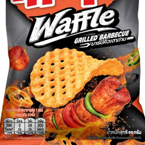 เทสโต มันฝรั่งชนิดแผ่นวาฟเฟิล กลิ่นบาร์บีคิวเตาถ่าน 69 ก._1