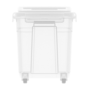 JCJ Rice Container with Wheels No. 1398 Size 5 kg. White Color_3