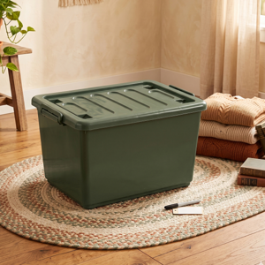 BIG C HAPPY PRICE Storage Box with Lid No. 8107 Size 50 L. Color Green_6