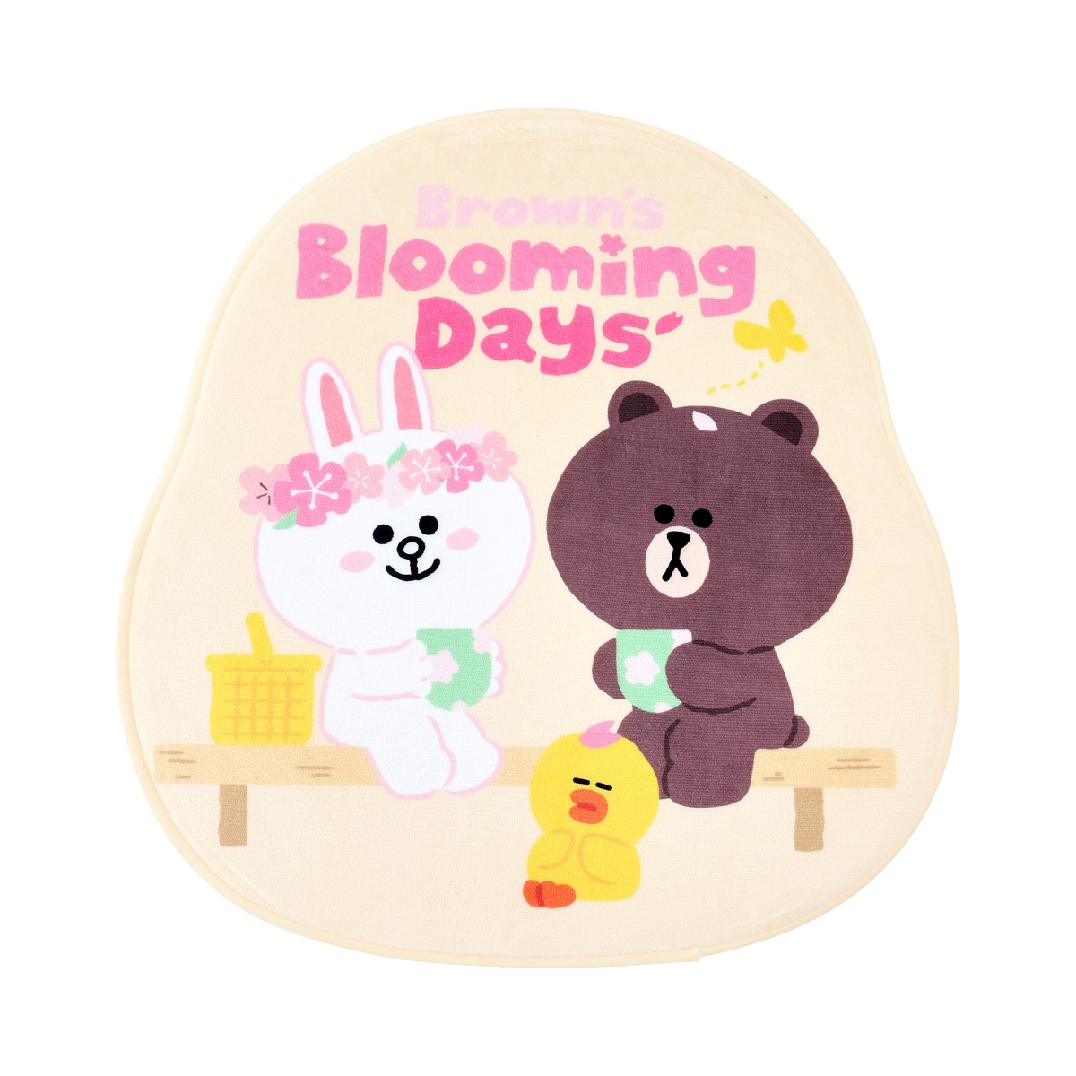 LINE FRIENDS Di-Cut Carpet 50 cm. Yellow