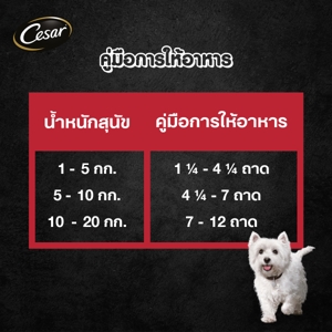 ซีซาร์ อาหารสุนัขชนิดเปียก รสเนื้อและตับ 100 ก._7