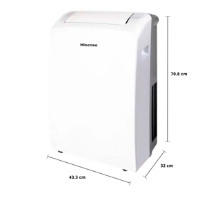 ไฮเซ่นส์ เครื่องปรับอากาศเคลื่อนที่ รุ่น AP-12CR4RNXS00 12000 BTU สีขาว_6
