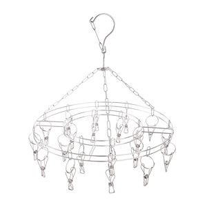MEEBUNPANIT Round Clothes Drying Ring 20 Clamps