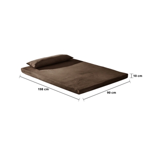 MIDAS Topper Basic Living Size 3 Ft. 4 inch Color Walnut_1
