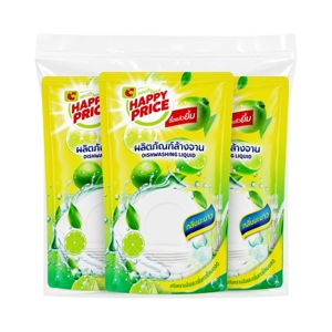 BIG C HAPPY PRICE Dishwashing Lemon Scent 400 ml. Pack 3_1
