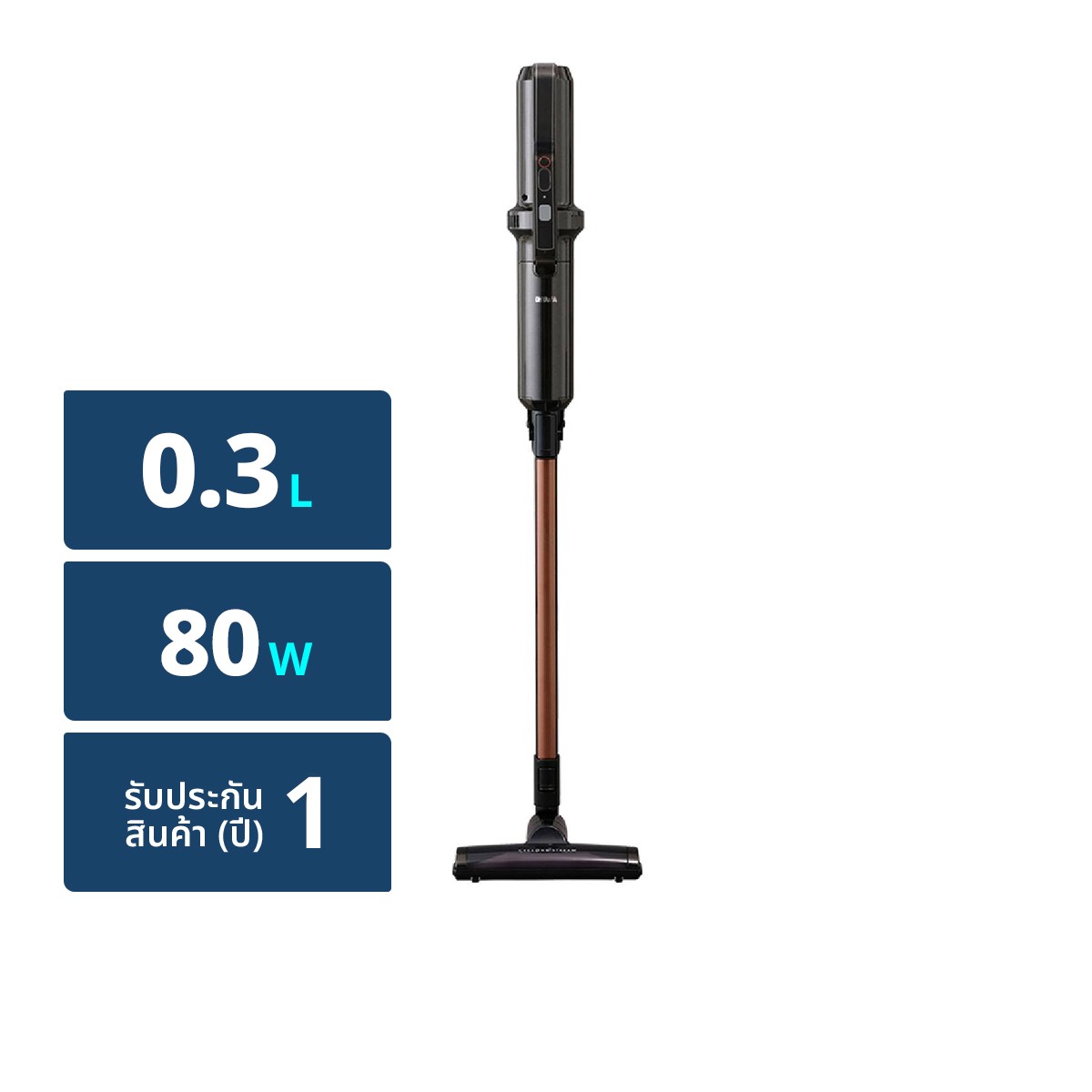 ไอริส โอยามะ เครื่องดูดฝุ่นไร้สาย 80 วัตต์ รุ่น IC-SLDC7 สีดำ