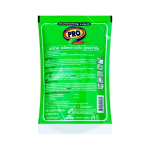 Pro dish washing liquid Lime 400 ml._3
