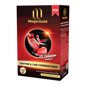 MAGIC GOLD Leather & Vinyl Polish with UV Protection 140ml.