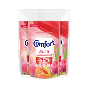คอมฟอร์ท สบาย น้ำยาปรับผ้านุ่ม สูตรมาตรฐาน สีแดง 500 มล. แพ็ค 3