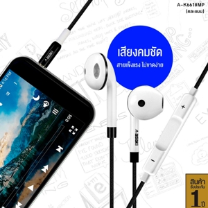 อาซากิ หูฟังเอียร์โฟนสมอลทอล์ค รุ่น A-K6618MP คละแบบ_9