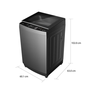 TOSHIBA Top Load Washer 15 kg. Model AW-DUM1600LTHH Color Grey_4