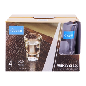 OCEAN Solo Shot 2 Oz (60 ml.) Pack 4