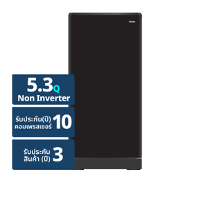 HAIER 1 Door Refrigerator Model HR-SD159F BE 5.3 Q Color Black Elegant