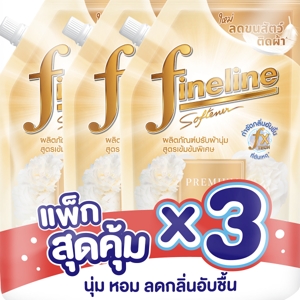 ไฟน์ไลน์ ผลิตภัณฑ์ปรับผ้านุ่ม พรีเมียม ซอฟท์ สีทอง 440 มล x 3 ชิ้น_1