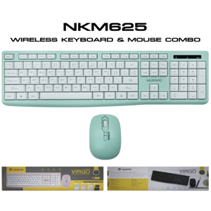 นับโว ชุดคอมโบคีย์บอร์ดและเมาส์ไร้สาย รุ่น NKM625 คละสี_thumbnail_5